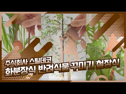 나만의 반려식물꾸미기 | 스틸데코 '오빠의가드닝 3종세트 화분장식 반려식물 꾸미기 철장식' (광고포함)